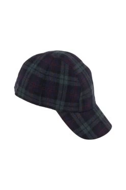 Wigens Baseball Cap Met Oorklep Wol Blackwatch