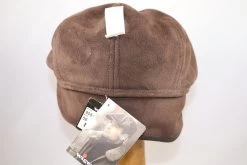 Wigens Klassieke Platte Pet Met Oorkleppen Suedelook Donkerbruin -Hoeden Winkel 1293782011