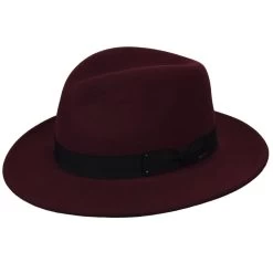 Bailey Fedora Curtis LiteFelt Burgundy