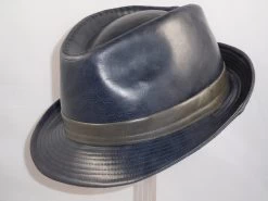 Mida Trilby Imitatieleder Blauw Grijs