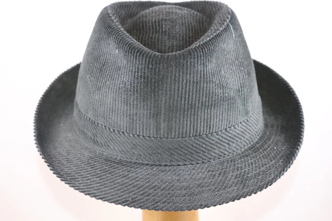 Mida Trilby Corduroy Cotton Black 3 Mida Trilby Corduroy Cotton Black