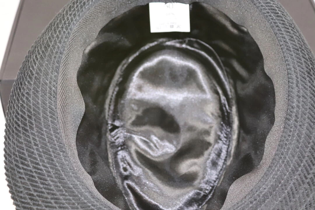 Mida Trilby Corduroy Cotton Black 5 Mida Trilby Corduroy Cotton Black - Afbeelding 3