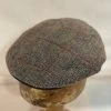 Derby Sport Flat Cap Tweed Ruit Taupe Rust