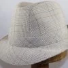 Crambes Klassieke Zomer Trilby Ruit Grijs -Hoeden Winkel 1561975557