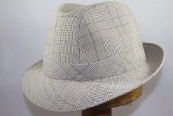Crambes Klassieke Zomer Trilby Ruit Grijs
