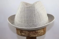 Crambes Klassieke Zomer Trilby Ruit Grijs -Hoeden Winkel 1561975567