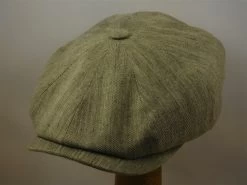 Stetson Hatteras Newsboy Chevron Herringbone Khaki -Hoeden Winkel 1570848269