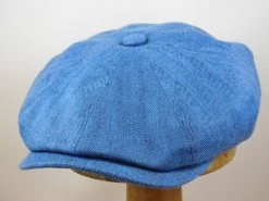 Stetson Hatteras Newsboy Chevron Herringbone Blauw -Hoeden Winkel 1570851674