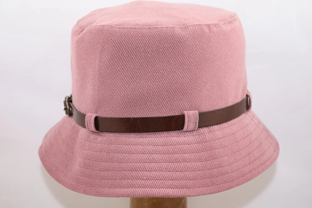 Jos Van Dijck Bucket Hat Ribbel Mauve 4 Jos Van Dijck Bucket Hat Ribbel Mauve - Afbeelding 2
