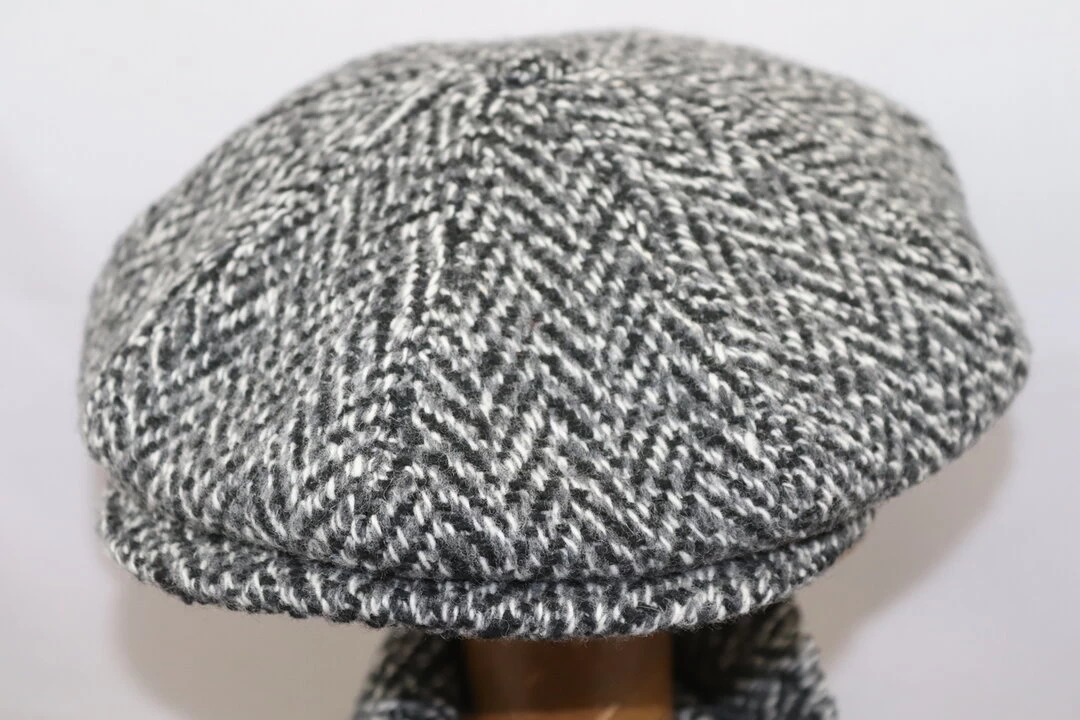 Jos Van Dijck Newsboy Tracy Visgraat Grof Grijs 4 Jos Van Dijck Newsboy Tracy Visgraat Grof Grijs - Afbeelding 2