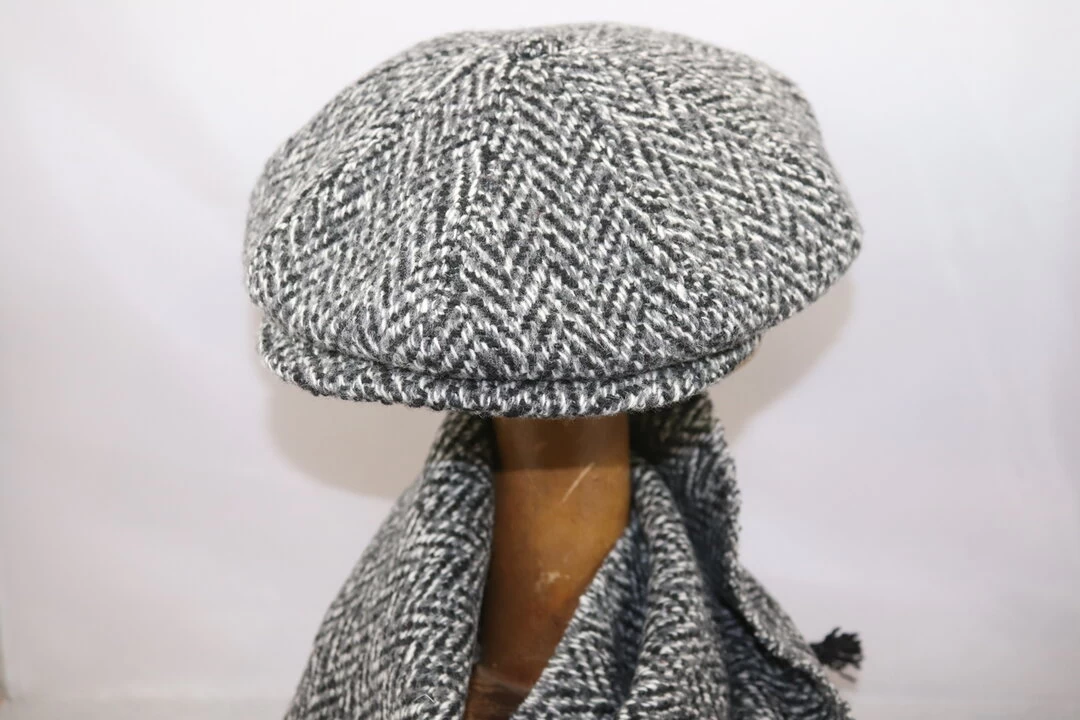 Jos Van Dijck Newsboy Tracy Visgraat Grof Grijs 5 Jos Van Dijck Newsboy Tracy Visgraat Grof Grijs - Afbeelding 3