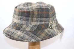 Portaluri Globetrotter Grote Ruit Grijs Streep Roest