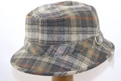 Portaluri Globetrotter Grote Ruit Grijs Streep Roest -Hoeden Winkel 1589029966