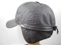 Wigens Baseballcap Wax Met Oorkleppen Donkerbruin -Hoeden Winkel 1590320056