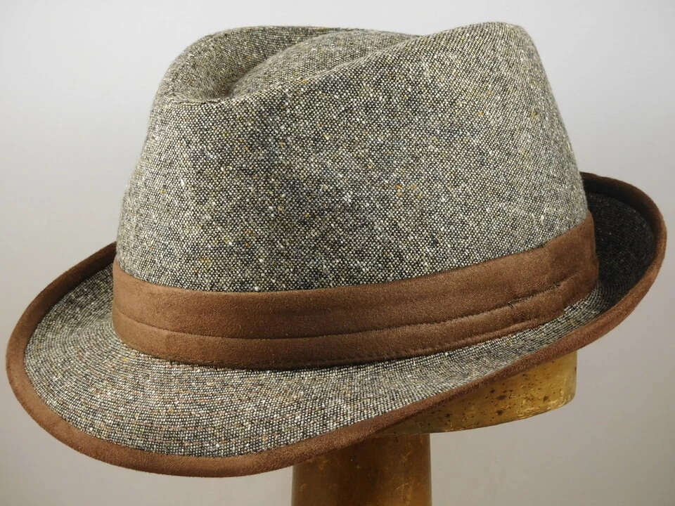 Jos Van Dijck Trilby Tweed Bruin Spikkel 3 Jos Van Dijck Trilby Tweed Bruin Spikkel