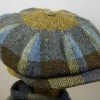 City Sport Newsboy Cap Donegal Tweed Groen Blauw
