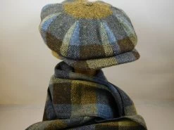 City Sport Newsboy Cap Donegal Tweed Groen Blauw 9 City Sport Newsboy Cap Donegal Tweed Groen Blauw -Hoeden Winkel 1606042501