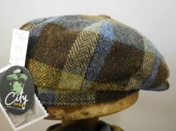 City Sport Newsboy Cap Donegal Tweed Groen Blauw 10 City Sport Newsboy Cap Donegal Tweed Groen Blauw -Hoeden Winkel 1606042506