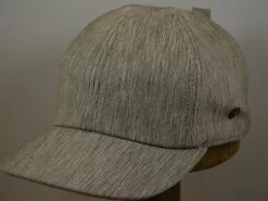 City Sport Baseball Cap Katoen-Linnen Gemeleerd Bruin