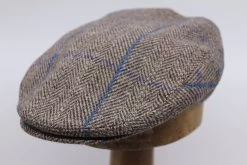 Portaluri Engelse Pet Visgraat Beige Streep Blauw