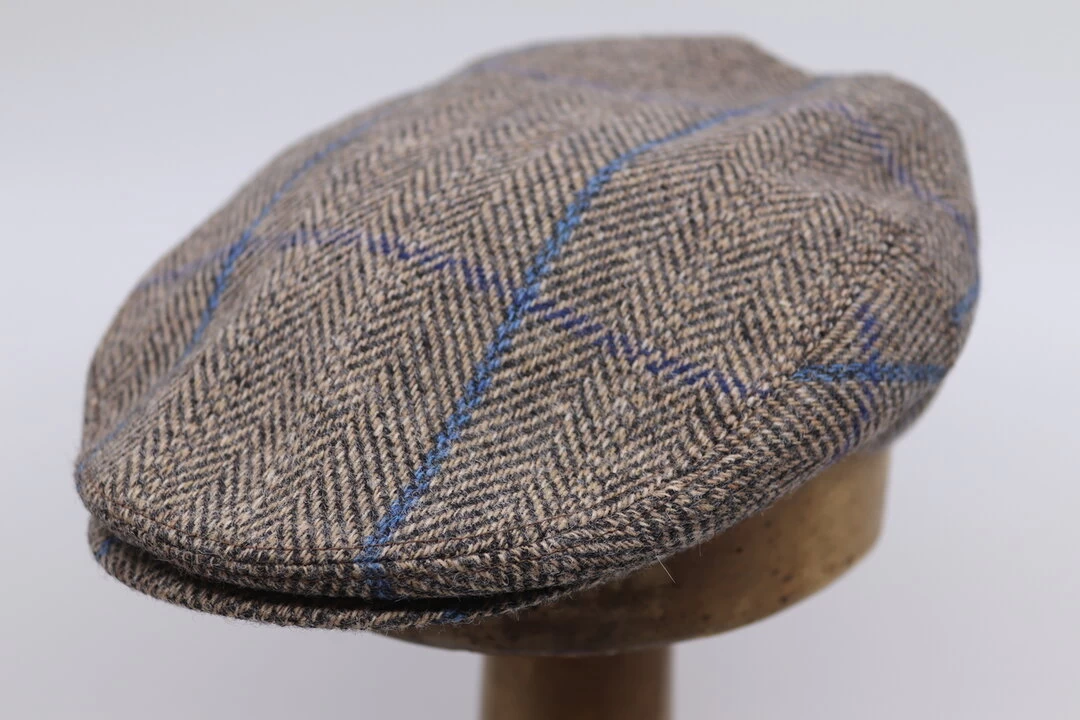 Portaluri Engelse Pet Visgraat Beige Streep Blauw 3 Portaluri Engelse Pet Visgraat Beige Streep Blauw