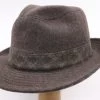 Wegener Trilby Tweed Uni Bruin -Hoeden Winkel 1623412897