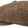 Stetson Hatteras Newsboy Virgin Wool Herringbone Brown 2 Stetson Hatteras Newsboy Virgin Wool Herringbone Brown -Hoeden Winkel 1649567039
