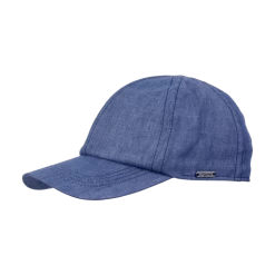 Wigens Baseballcap Linnen Jeansblauw