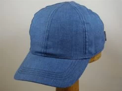 Wigens Baseballcap Linnen Jeansblauw -Hoeden Winkel 1685226810