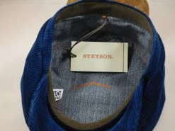 Stetson Newsboy Cap Hatteras Newsboy Corduroy Blauw 9 Stetson Newsboy Cap Hatteras Newsboy Corduroy Blauw -Hoeden Winkel 1713542041