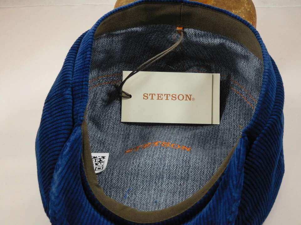 Stetson Newsboy Cap Hatteras Newsboy Corduroy Blauw 6 Stetson Newsboy Cap Hatteras Newsboy Corduroy Blauw - Afbeelding 4