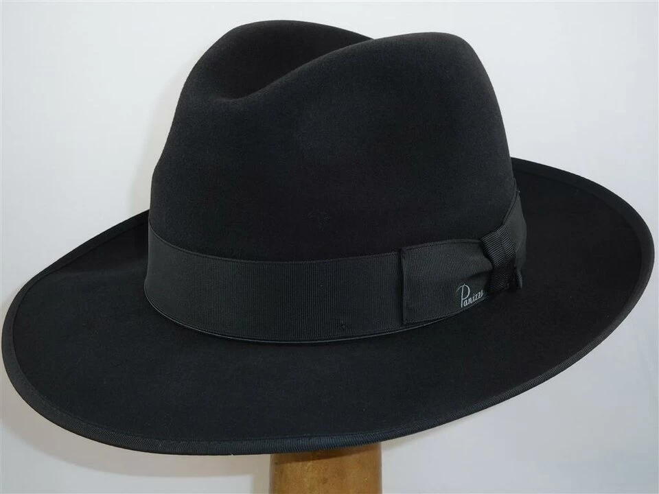 Panizza Fedora Napoli Premium Wolvilt Zwart 3 Panizza Fedora Napoli Premium Wolvilt Zwart