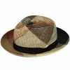 Bailey Giger Fedora Panama Brown Plaid -Hoeden Winkel 1757314687