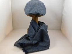 Portaluri Ivy Pet Sixpanel Patroon Wol BLAUW GRIJS -Hoeden Winkel 1764008772