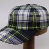 City Sport Winter Baseball Cap Tartan Blauw Groen -Hoeden Winkel 1764781101