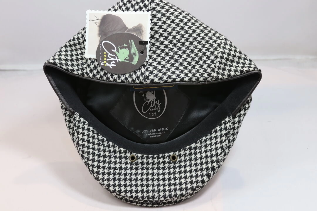 City Sport Klassieke Pet Scheerwol PDP Zwart Wit 5 City Sport Klassieke Pet Scheerwol PDP Zwart Wit - Afbeelding 3