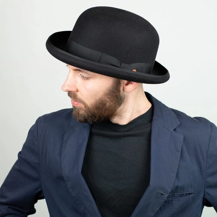 Mayser Bolhoed Connor Wolvilt Black 8 Mayser Bolhoed Connor Wolvilt Black - Afbeelding 6