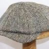 Wigens Newsboy Classic Cap Harris Tweed Grey