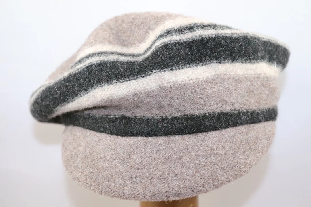 Seeberger Toque Wollen Baret Met Klep NUTRIA BLACK 4 Seeberger Toque Wollen Baret Met Klep NUTRIA BLACK - Afbeelding 2