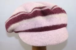 Seeberger Toque Wollen Baret Met Klep Sandalwood Burgundy Red