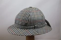 City Sport Tweed Deerstalker Pied De Poule Grijs Rood