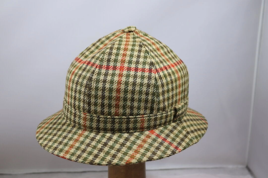 City Sport Tweed Deerstalker Pied De Poule Groen Rood 3 City Sport Tweed Deerstalker Pied De Poule Groen Rood