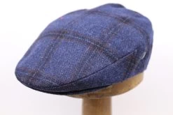 City Sport Engelse Pet Wol Ruit Blauw Roest