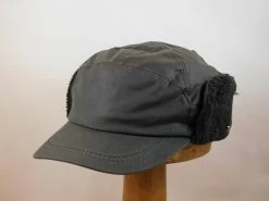 Hatland Timberwax Waxpet Met Dubbele Oorklep Antraciet -Hoeden Winkel 1802705415