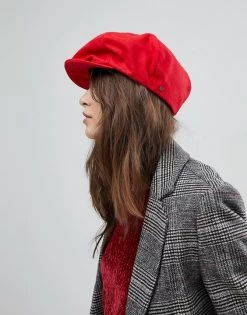 Brixton Ollie W Snap Cap Woolmix Red -Hoeden Winkel 1803478878