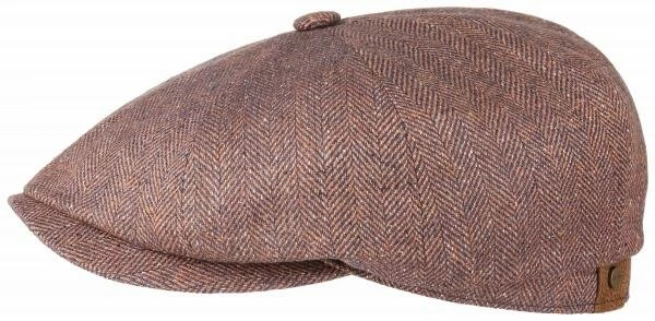 Stetson Hatteras Newsboy Cap Silk Visgraat Bordeaux 3 Stetson Hatteras Newsboy Cap Silk Visgraat Bordeaux