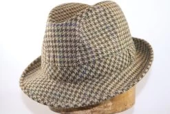 Portaluri Trilby Tweedhoed Ruit Bruin