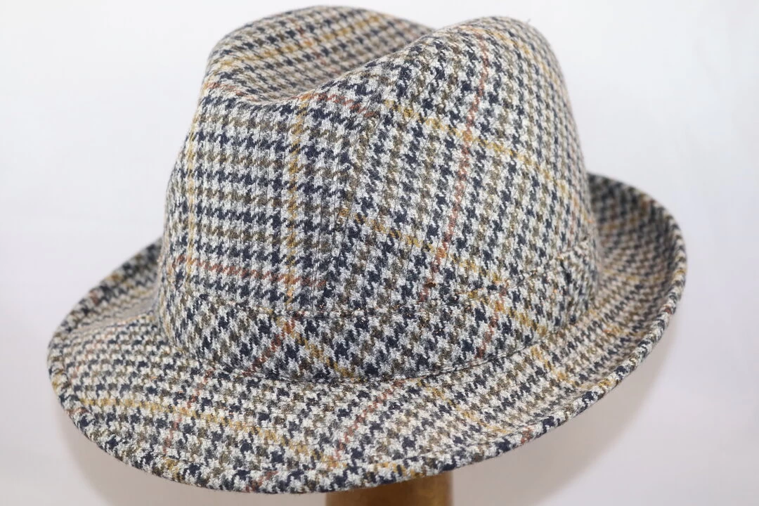 Portaluri Trilby Tweedhoed Ruit Grijs 3 Portaluri Trilby Tweedhoed Ruit Grijs