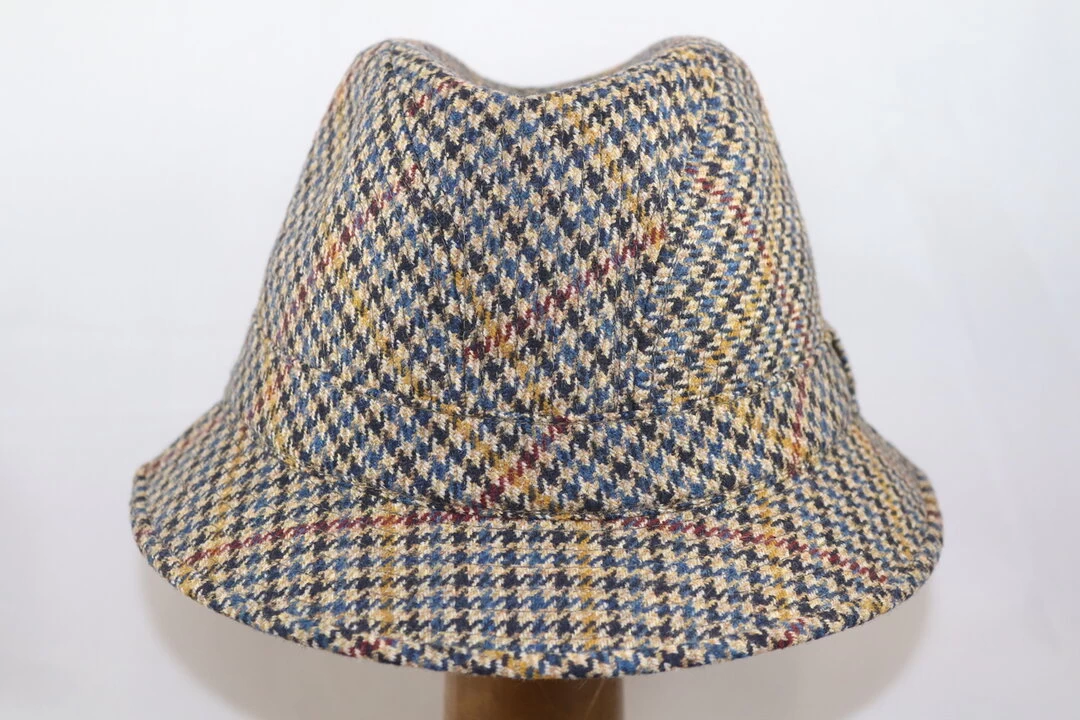 Portaluri Casual Tweedhoed Ruit Beige 4 Portaluri Casual Tweedhoed Ruit Beige - Afbeelding 2