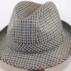 Portaluri Trilby Tweedhoed Ruit Grijs Petrol -Hoeden Winkel 1804051281